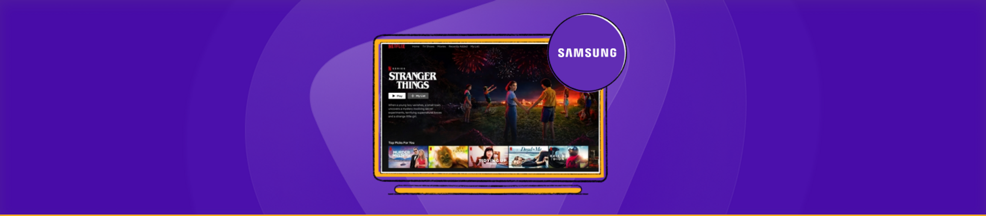 change region on Samsung smart tv banner