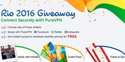 Get A Free PureVPN Account With A Rio Olympics Selfie