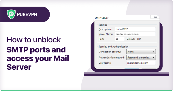 How to open SMTP ports and access your Mail Server