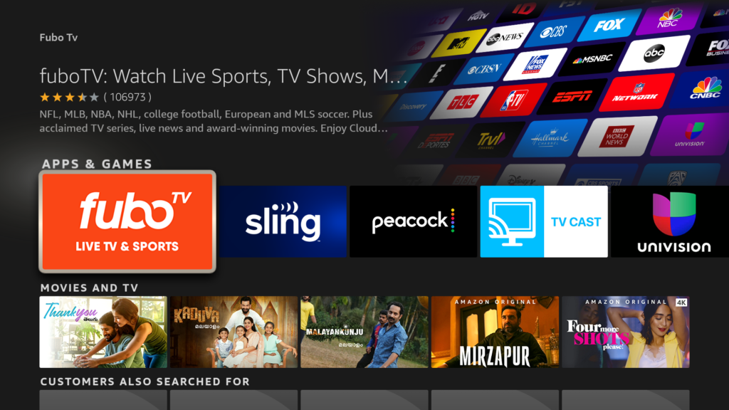 fuboTV app