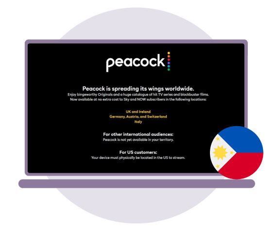 Peacock TV Blocked in Phillippines