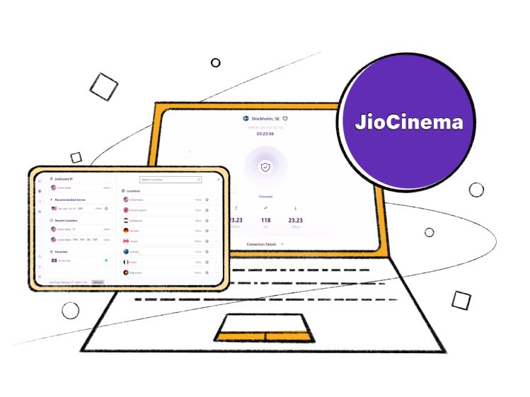  watch jio cinema outside india  with a vpn