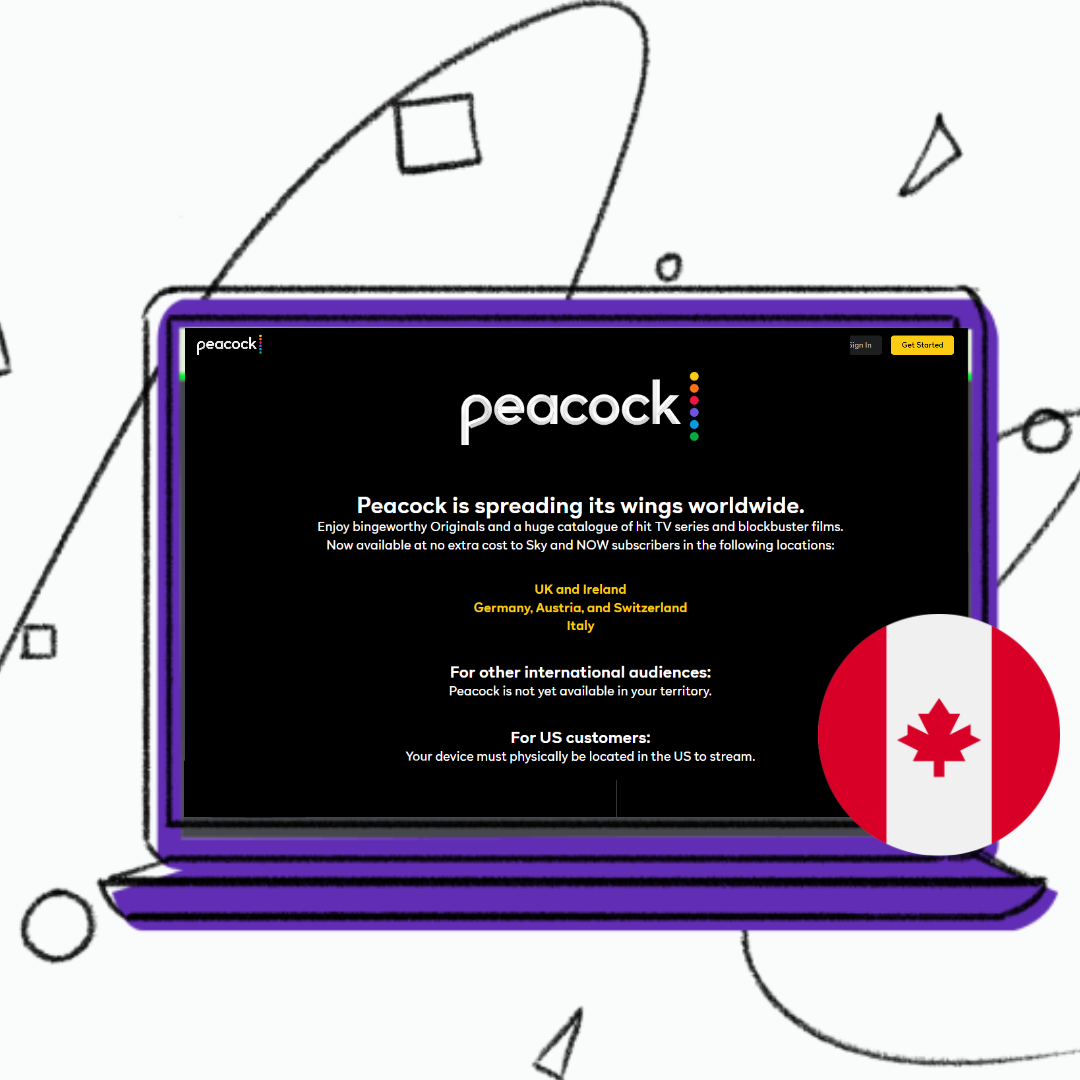 unblocked Peacock TV in Canada 
