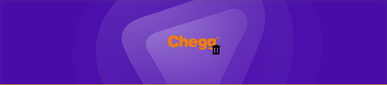 how to delete chegg account