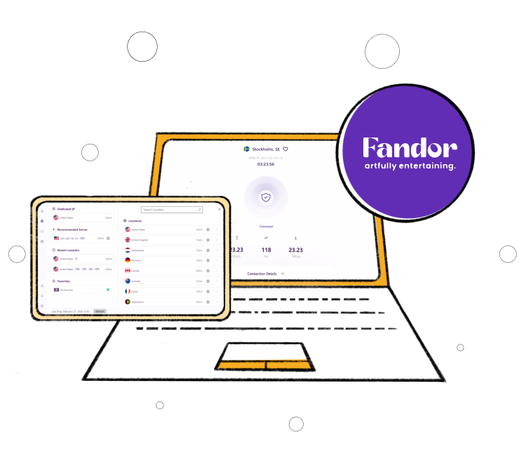 unlock Fandor  outside US