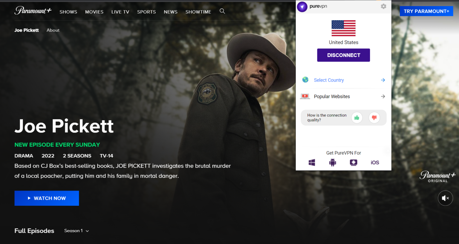 How to watch Joe Pickett Season 2 outside the US PureVPN Blog
